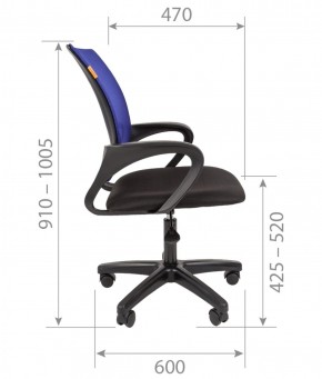 Кресло для оператора CHAIRMAN 696  LT (ткань стандарт 15-21/сетка TW-01) в Ревде - revda.ok-mebel.com | фото 5
