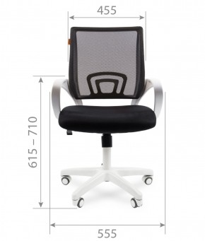 Кресло для оператора CHAIRMAN 696 white (ткань TW-19/сетка TW-69) в Ревде - revda.ok-mebel.com | фото 5