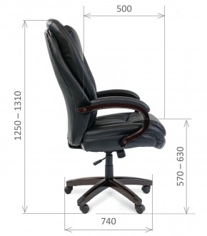 Кресло для руководителя CHAIRMAN  408 (Натуральная кожа) в Ревде - revda.ok-mebel.com | фото 6