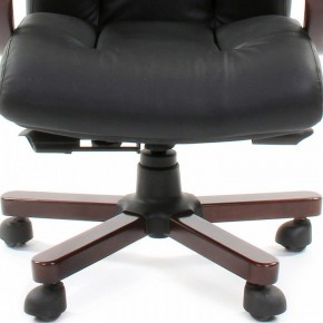 Кресло для руководителя Chairman 421 черный/орех темный, черный в Ревде - revda.ok-mebel.com | фото 4