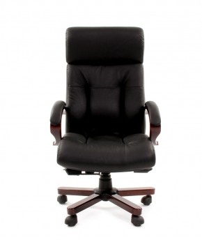 Кресло для руководителя CHAIRMAN  421 (Натуральная кожа) Черное в Ревде - revda.ok-mebel.com | фото 2
