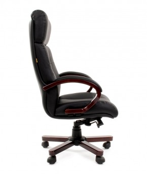 Кресло для руководителя CHAIRMAN  421 (Натуральная кожа) Черное в Ревде - revda.ok-mebel.com | фото 3