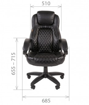 Кресло для руководителя  CHAIRMAN 432 (Экокожа черная) в Ревде - revda.ok-mebel.com | фото 4