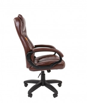 Кресло для руководителя  CHAIRMAN 432 (Экокожа коричневая) в Ревде - revda.ok-mebel.com | фото 3