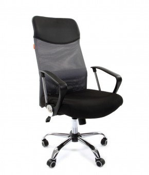 Кресло для руководителя CHAIRMAN 610 N(15-21 черный/сетка серый) в Ревде - revda.ok-mebel.com | фото 1