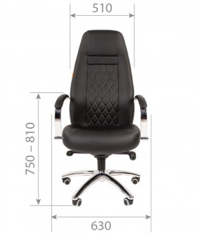 Кресло для руководителя CHAIRMAN 950 (Экокожа) Черное в Ревде - revda.ok-mebel.com | фото 4