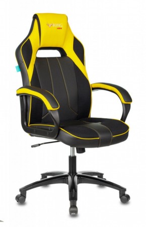 Кресло игровое Бюрократ VIKING 2 AERO YELLOW черный/желтый в Ревде - revda.ok-mebel.com | фото