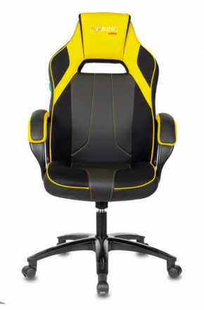 Кресло игровое Бюрократ VIKING 2 AERO YELLOW черный/желтый в Ревде - revda.ok-mebel.com | фото 2