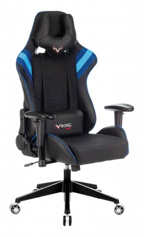 Кресло игровое Бюрократ VIKING 4 AERO BLUE черный/синий в Ревде - revda.ok-mebel.com | фото