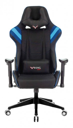 Кресло игровое Бюрократ VIKING 4 AERO BLUE черный/синий в Ревде - revda.ok-mebel.com | фото 3