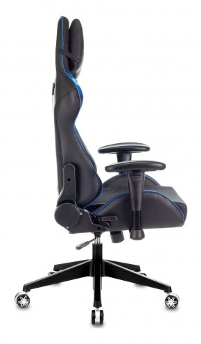 Кресло игровое Бюрократ VIKING 4 AERO BLUE черный/синий в Ревде - revda.ok-mebel.com | фото 8
