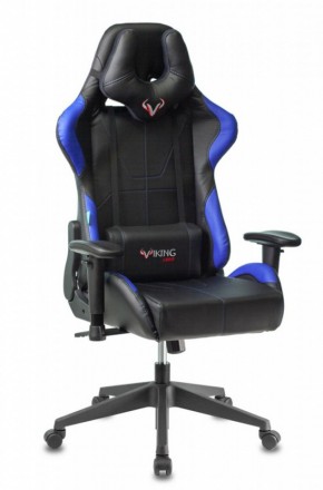 Кресло игровое Бюрократ VIKING 5 AERO BLUE черный/синий в Ревде - revda.ok-mebel.com | фото