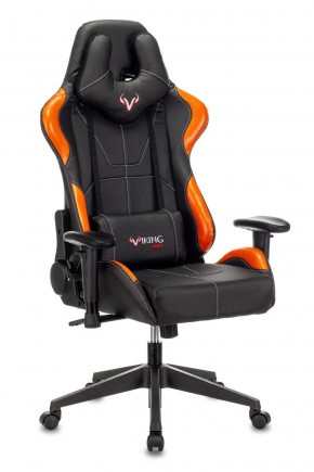 Кресло игровое Бюрократ VIKING 5 AERO ORANGE черный/оранжевый в Ревде - revda.ok-mebel.com | фото