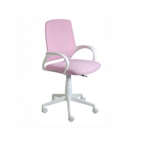 Кресло Ирис White сетка/ткань розовая в Ревде - revda.ok-mebel.com | фото 1