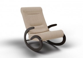 Кресло-качалка Мальта 10-Т-П (ткань/венге) ПЕСОК в Ревде - revda.ok-mebel.com | фото