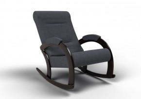 Кресло-качалка Венето 13-Т-ГР (ткань/венге) ГРАФИТ в Ревде - revda.ok-mebel.com | фото