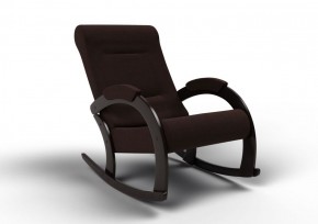 Кресло-качалка Венето 13-Т-Ш (ткань/венге) ШОКОЛАД в Ревде - revda.ok-mebel.com | фото