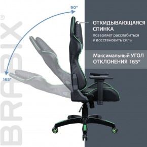 Кресло компьютерное BRABIX "GT Carbon GM-120" (черное/зеленое) 531929 в Ревде - revda.ok-mebel.com | фото 2