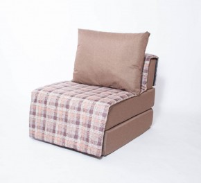 Кресло-кровать бескаркасное Харви (коричневый-квадро беж) в Ревде - revda.ok-mebel.com | фото