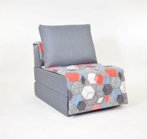 Кресло-кровать бескаркасное Харви (серый-геометрия слейт) в Ревде - revda.ok-mebel.com | фото