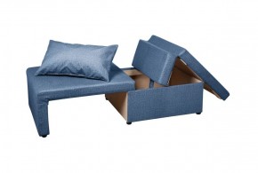 Кресло-кровать Милена (синий) Велюр в Ревде - revda.ok-mebel.com | фото 3