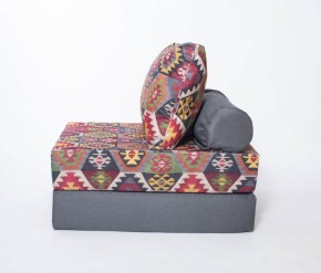Кресло-кровать-пуф бескаркасное Прайм (мехико серый-графит) в Ревде - revda.ok-mebel.com | фото