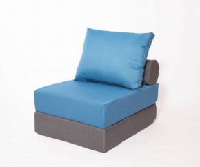Кресло-кровать-пуф бескаркасное Прайм (синий-графит (Ф)) в Ревде - revda.ok-mebel.com | фото