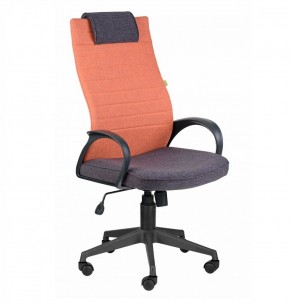 Кресло Квест HOME (Ткань КФ-28/КФ-13) оранжевый-сливовый в Ревде - revda.ok-mebel.com | фото 2