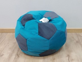 Кресло-мешок Мяч S (Shaggy Azure-Shaggy Grafit) в Ревде - revda.ok-mebel.com | фото 1