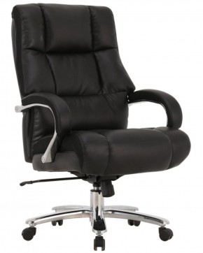 Кресло офисное BRABIX PREMIUM "Bomer HD-007" (рециклированная кожа, хром, черное) 531939 в Ревде - revda.ok-mebel.com | фото
