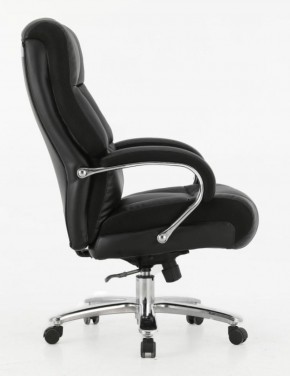 Кресло офисное BRABIX PREMIUM "Bomer HD-007" (рециклированная кожа, хром, черное) 531939 в Ревде - revda.ok-mebel.com | фото 3