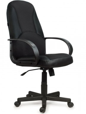 Кресло офисное BRABIX "City EX-512" (кожзам черный, ткань черная) 531407 в Ревде - revda.ok-mebel.com | фото