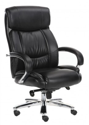 Кресло офисное BRABIX "Direct EX-580" (хром/рециклированная кожа/черное) 531824 в Ревде - revda.ok-mebel.com | фото 1