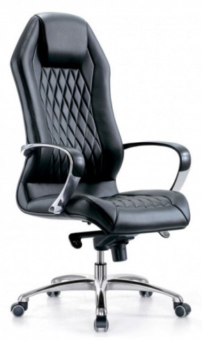 Кресло руководителя Бюрократ _AURA/BLACK черный в Ревде - revda.ok-mebel.com | фото