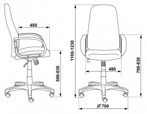 Кресло руководителя Бюрократ CH-808AXSN/#B черный 3C11 в Ревде - revda.ok-mebel.com | фото 3