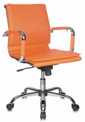 Кресло руководителя Бюрократ CH-993-LOW/ORANGE оранжевый в Ревде - revda.ok-mebel.com | фото