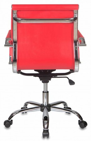 Кресло руководителя Бюрократ CH-993-LOW/RED красный в Ревде - revda.ok-mebel.com | фото 4