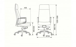 Кресло руководителя Бюрократ _JONS/CASHGREY серый в Ревде - revda.ok-mebel.com | фото 4