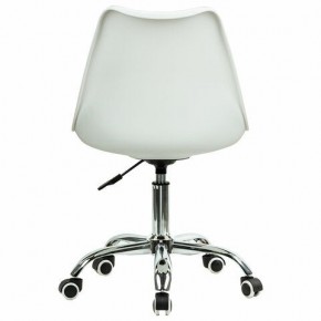 Кресло стул BRABIX "Eames MG-310 CH", хром, пластик белый, ткань серая, 532924 в Ревде - revda.ok-mebel.com | фото 4