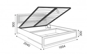 Кровать 1.6 Беатрис М11 с мягкой спинкой и ПМ (Орех гепланкт) в Ревде - revda.ok-mebel.com | фото 2