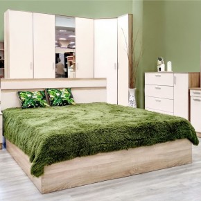 Кровать 1600 Салоу с настилом (Дуб сонома/перламутр) в Ревде - revda.ok-mebel.com | фото 5