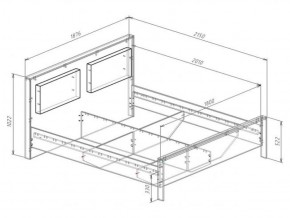 Кровать 1800 с плитой 22 мм ЛИБЕРТИ + основание в Ревде - revda.ok-mebel.com | фото 3