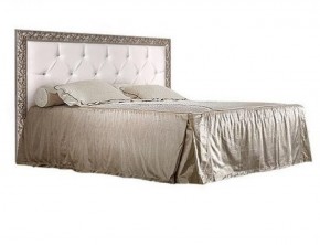Кровать 2-х спальная(1,4 м) Тиффани штрих-лак/серебро с мягким изголовьем с подъемным механизмом (ТФКР140-2[3]) в Ревде - revda.ok-mebel.com | фото