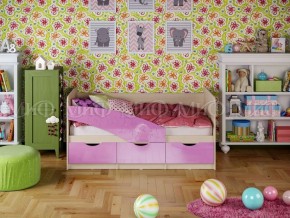 Кровать Бабочки (Сиреневый металлик) 1600 в Ревде - revda.ok-mebel.com | фото 1