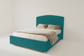 Кровать Берлин без основания 1200 (велюр бирюзовый) в Ревде - revda.ok-mebel.com | фото