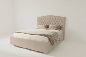 Кровать Берлин без основания 1200 (велюр светло-серый) в Ревде - revda.ok-mebel.com | фото