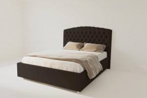 Кровать Берлин без основания 1600 (экокожа коричневая) в Ревде - revda.ok-mebel.com | фото