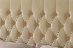 Кровать Берлин без основания 1800 (велюр светло-серый) в Ревде - revda.ok-mebel.com | фото 2