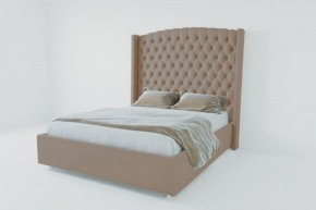 Кровать Берлин ЛЮКС без основания 1800 (велюр серый) в Ревде - revda.ok-mebel.com | фото
