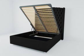 Кровать Берлин ЛЮКС с ПМ 1200 (экокожа кольт ч) в Ревде - revda.ok-mebel.com | фото